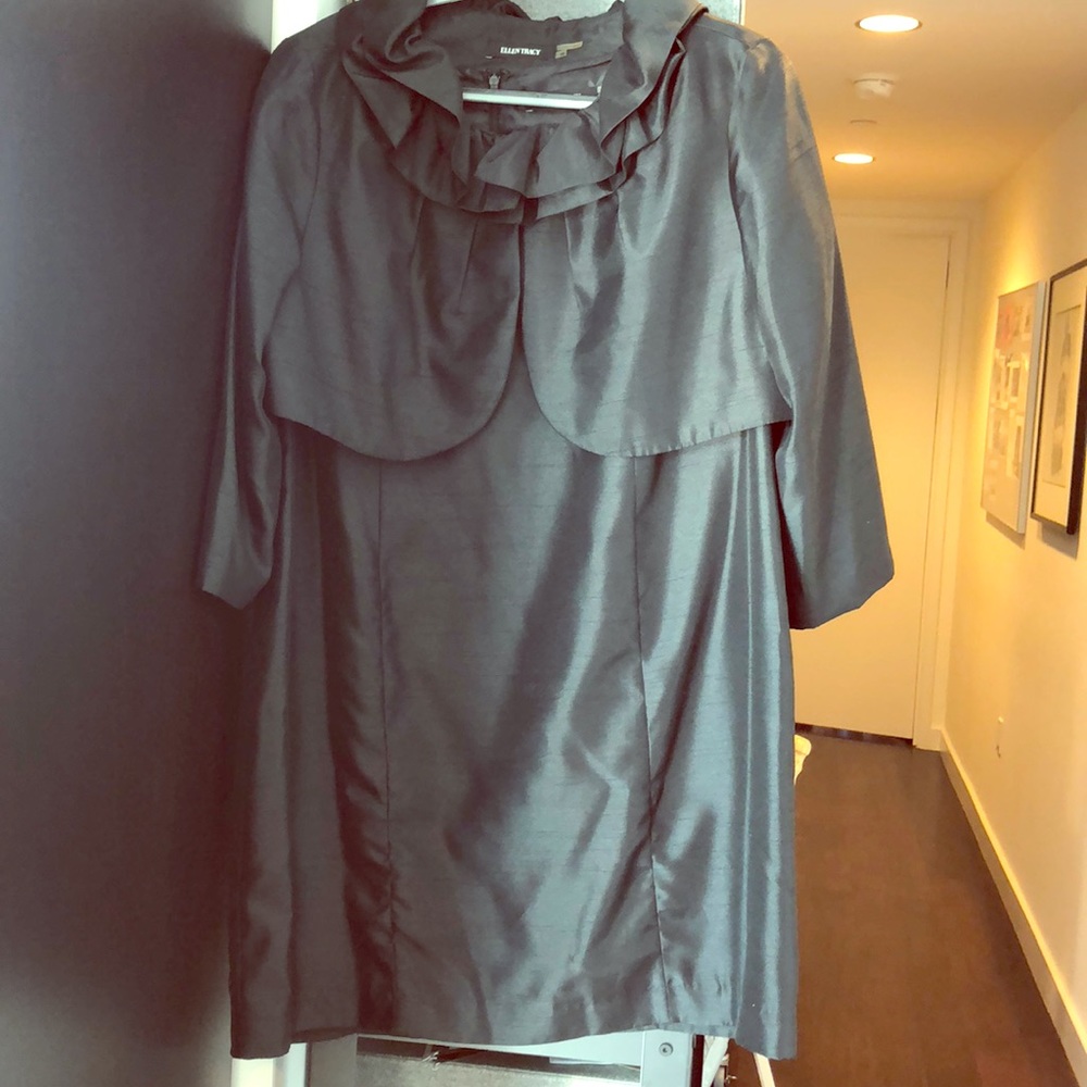 EUC Ellen Tracy shift dress with bolero top